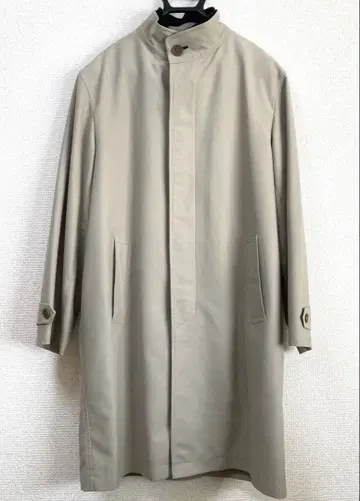 스탠드 칼라 발마칸 코트 라이너 포함 아이보리 A5 사이즈 (M~L)