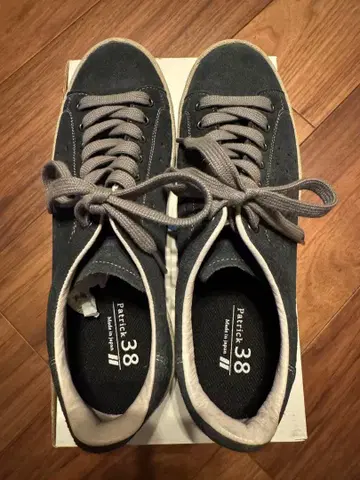 패트릭 스웨이드 스니커즈 38 그레이