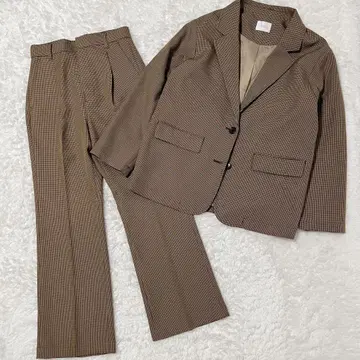 로리즈팜 하운드투스 브라운 자켓 플레어 팬츠 셋업