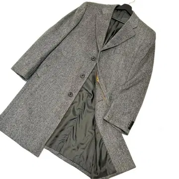 발레스토리노 캐시미어 100% 체스터 코트 트위드