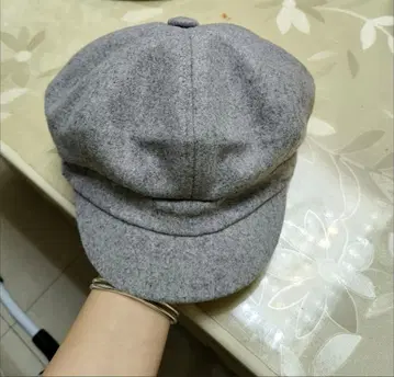 그레이 헌팅 캡 모자