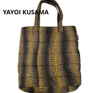 유니클로 콜라보 YAYOI KUSAMA 도트 무늬 토트백 옐로우 컬러 백