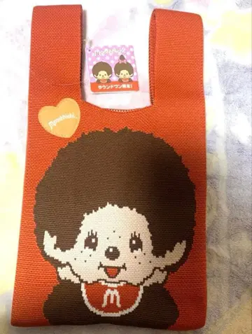 라운드원 한정판 몽치치 니트 토트백 빨간색