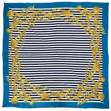 KUMIKYOKU 스카프 실크 100% 대형 약 88 x 88cm