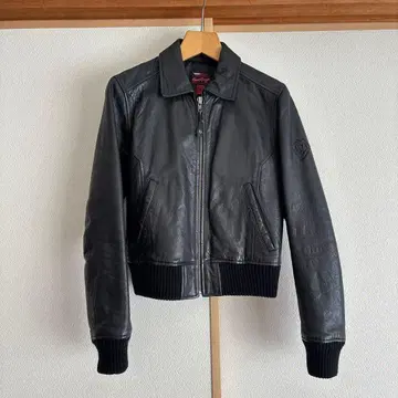 Bomb Boogie 블랙 가죽 자켓