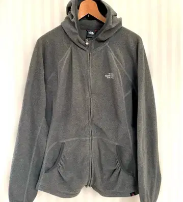 [ THE NORTH FACE ] 풀 집업 플리스 그레이 후드티 XL
