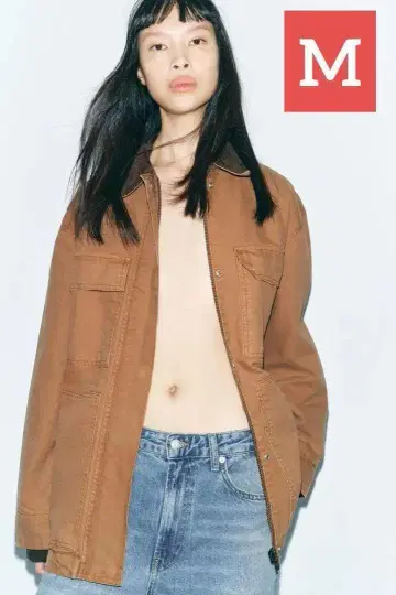 새상품 ZARA / 대비 퀼팅 자켓 ( M 사이즈 )