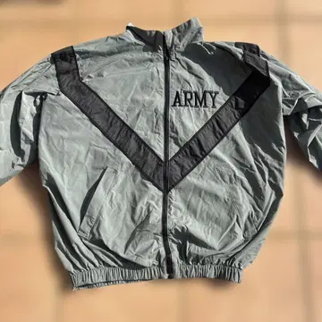 ARMY 집업 나일론 자켓 그레이