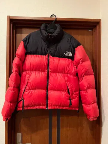 THE NORTH FACE 다운 자켓 M 레드/블랙