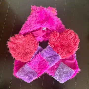 디즈니 체셔 고양이 팬 캡 머플러