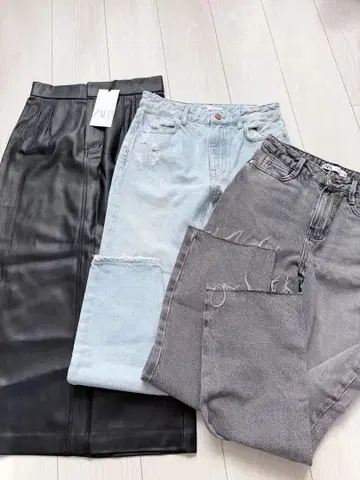 ZARA 하의 세트 스커트 데님