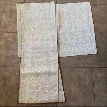 실버 코몬 기모노 이중 기모노 모쿠메 시보리