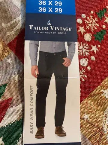 다크 네이비 스트레치 코듀로이 팬츠 36 X 29