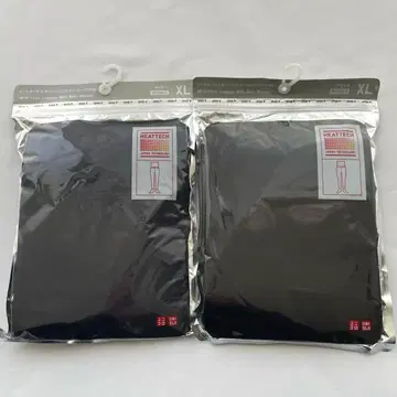 유니클로 히트텍 레깅스 허리 워머 십이분장 2색 세트 XL