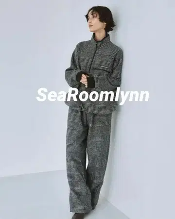 새상품 SeaRoomlynn / Tweed Hound Relax 팬츠