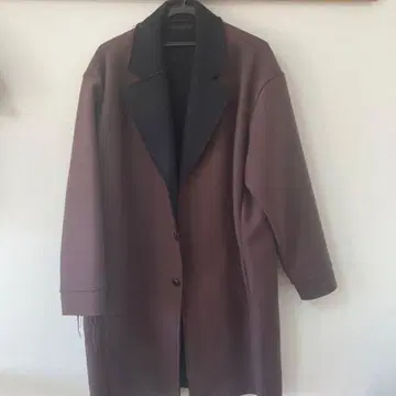 DISCOVERED 울 체스터 코트 브라운