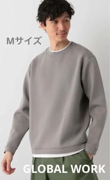 GLOBAL WORK 라이트 쿠션 크루 레이어 그레이지 M