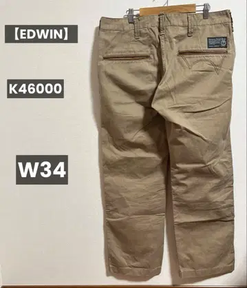 [ EDWIN ] 에드윈 K46000 데님 W34 베이지 웨스턴 스타일