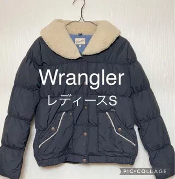 Wrangler 여성용 S 다운 자켓 보아 카라 부착