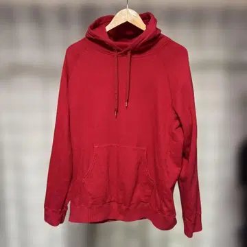 H.R. MARKET 레드 후드 부착 후드티