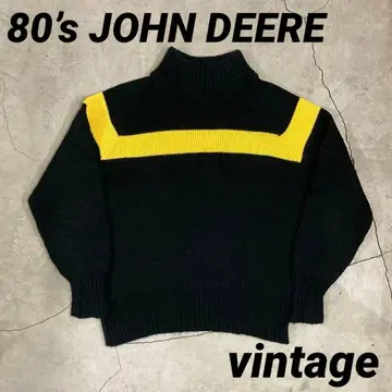 80's JOHN DEERE 니트 스웨터 M vintage 존디어