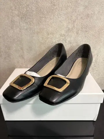 엘레강스 히미코 스퀘어 버클 펌프스 24cm