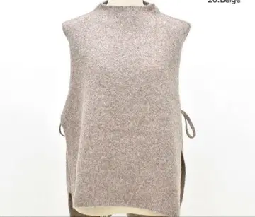 미디우미 사이드리본 베스트 니트