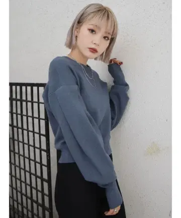 EMODA 컴팩트 소프트 니트 블루