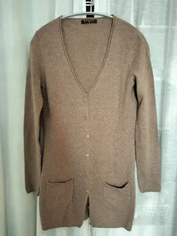 캐시미어 V넥 가디건