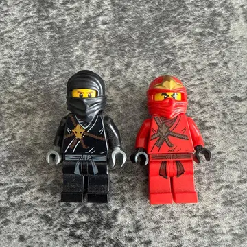 LEGO 닌자 미니 피규어 블랙과 빨간색