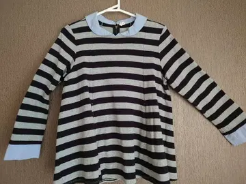 스트라이프 긴팔 티셔츠 ADIEU TRISTESSE