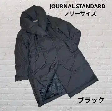 새상품급! 저널 스탠다드 타프타 다운 숄카라 코트 블랙 프리 사이즈