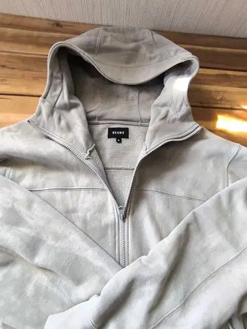 BEAMS 그레이 풀 집업 후드티 ( M )