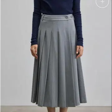 소쥬 랩 플리츠 스커트