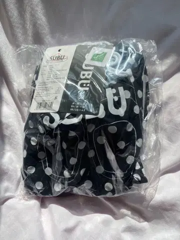 SUBU 블랙 도트 샌들 00 20-21.5 물방울 무늬