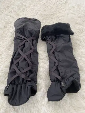 힐 크릭 Heal Creek 레그 워머 블랙 레이스업