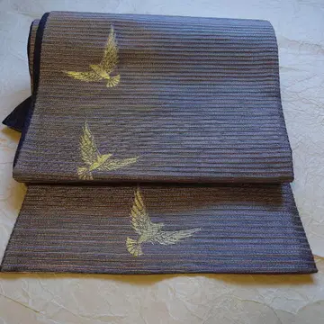 샴페인 골드 사이토 산사이 전통 후쿠로 오비