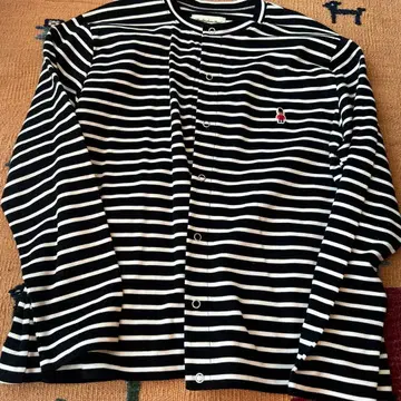 Buckingham Bear 스트라이프 긴팔 티셔츠