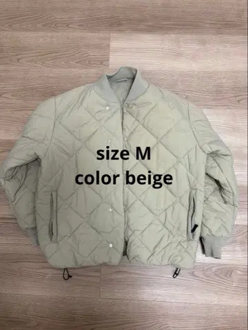 everyone random 퀼팅 재킷 (BEIGE)