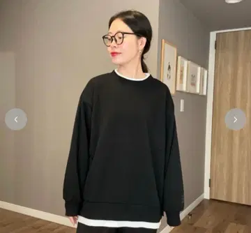 ammy 콜라보 시마무라 오버 사이즈 소매 자수 풀오버 L