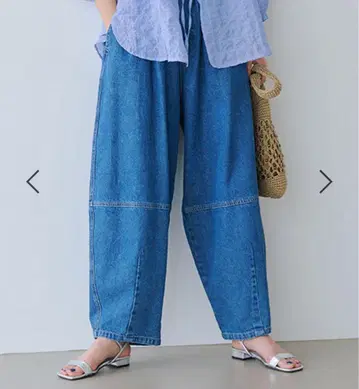 배럴 데님 팬츠 블루 L 사이즈