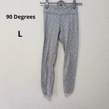 90 Degrees [ L ] 그레이 마블 레깅스 스패츠