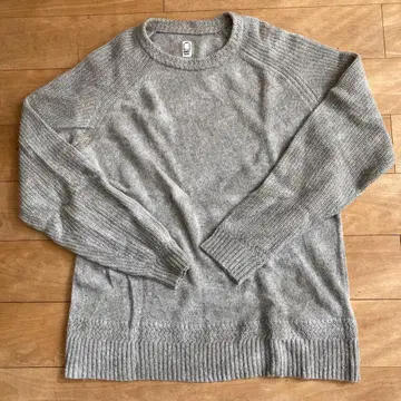 KATO 알파카 혼방 래글런 슬리브 니트