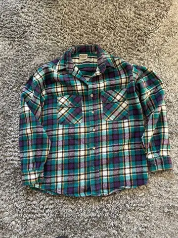 파이브 브라더 플란넬 셔츠 체크 무늬