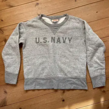 THE REAL McCY.S US.NAVY 맨투맨 그레이 S