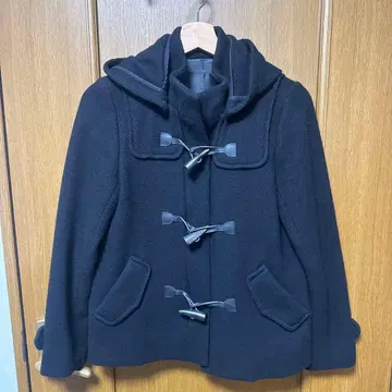 어반리서치 로쏘 ROSSO 블랙 더플 코트 후드 부착