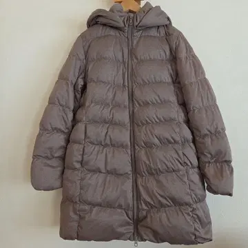UNIQLO 탈부착 가능 후드 부착 미들 기장 다운 자켓 sizeL