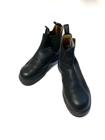 사이드 고어 부츠 블랙 가죽