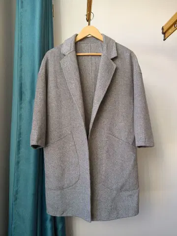 그레이 롱 코트 반팔