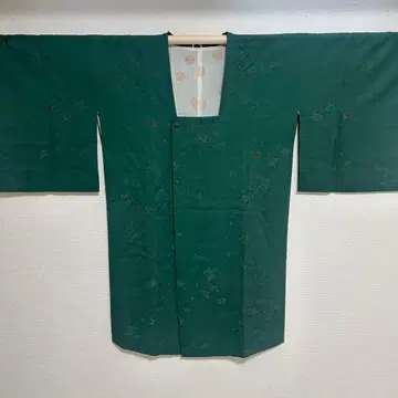 기장 100cm 귀여운 동백꽃 패턴 롱 코트 기모노스키 구락부 319